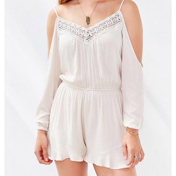Urban Outfitters Pants - Ecoté Floaty Cold Shoulder Romper ASO Taylor Hill